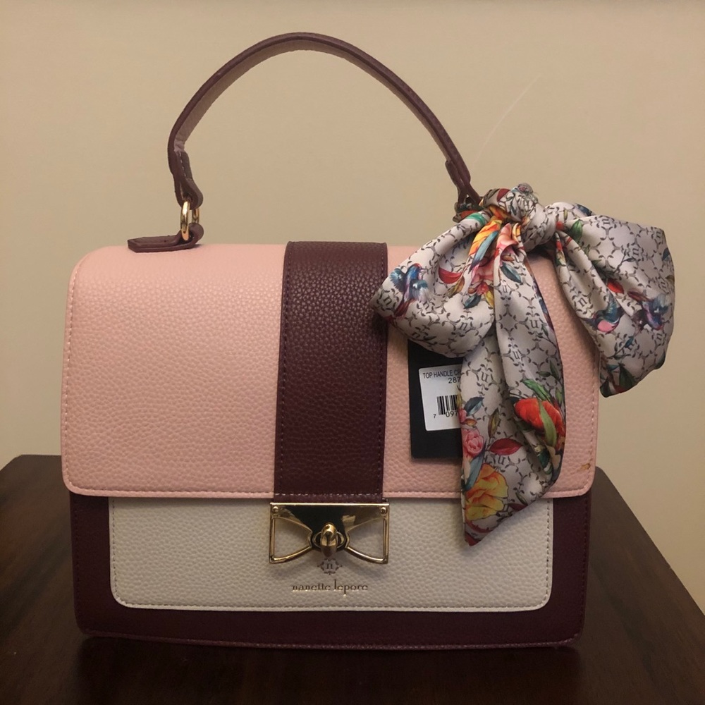 Nanette Lepore Pink and Burgundy Bag